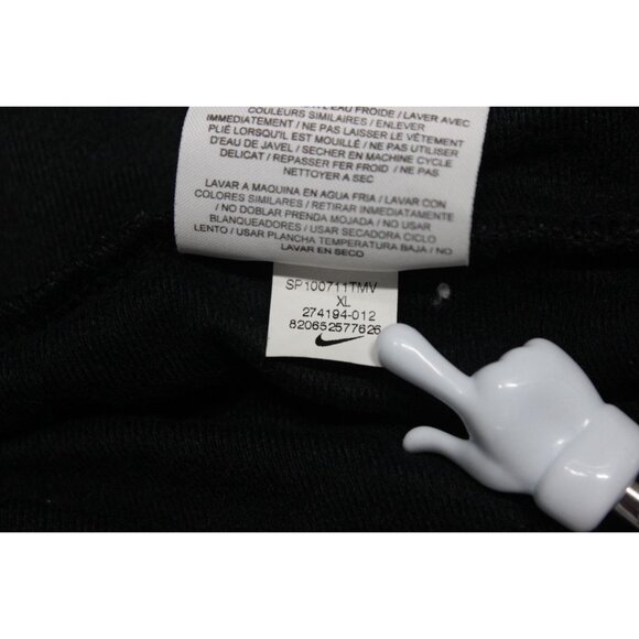 Nike men's retro style black gold full zip mock‎ neck training track jacket XL - Picture 8 of 12